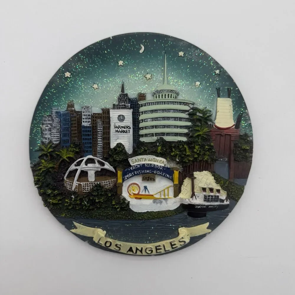 Welcome to Fabulous Los Angeles Decorative Wall Hanging Ceramic 7” Diameter